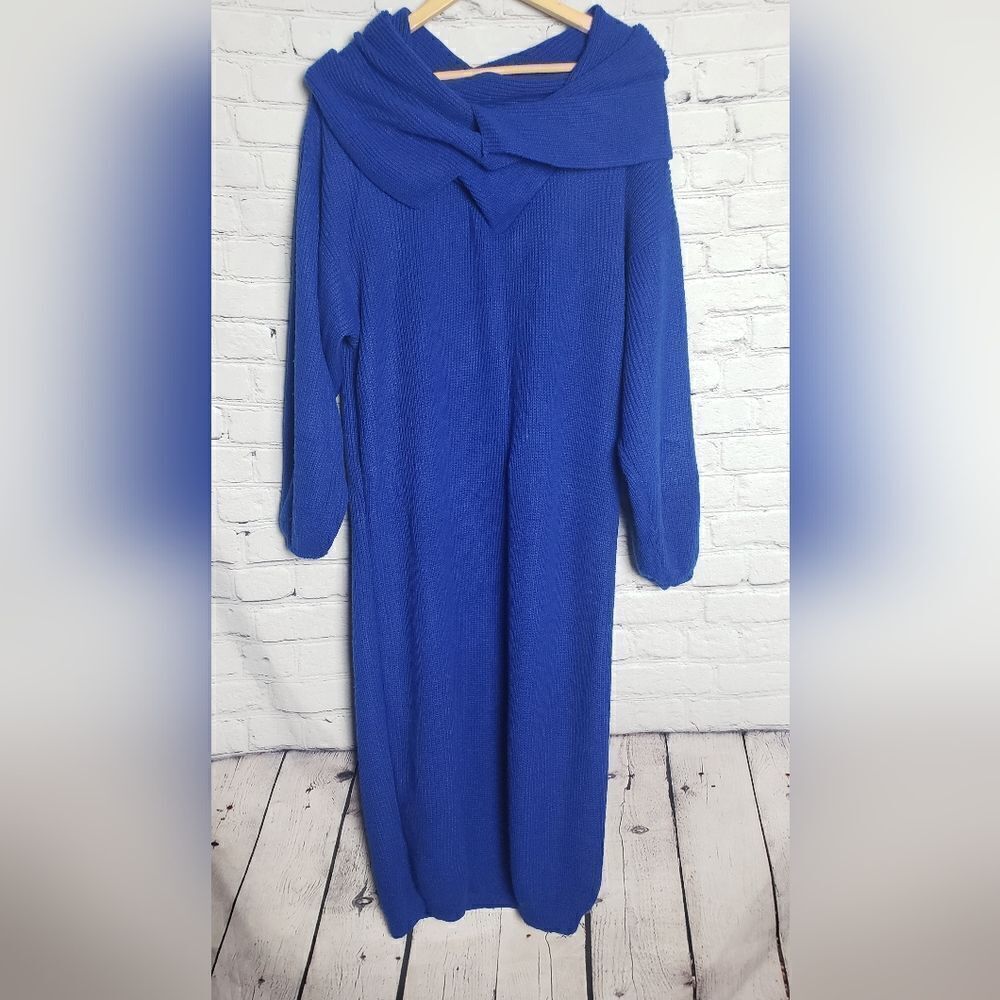 Vintage Blue Jordache Sweater Dress